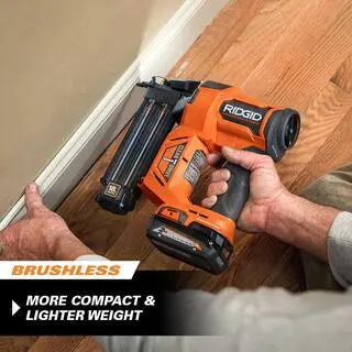 RIDGID 18V Dual-Nailer Combo Kit – Brad + Finish Nailers with Battery & Charger