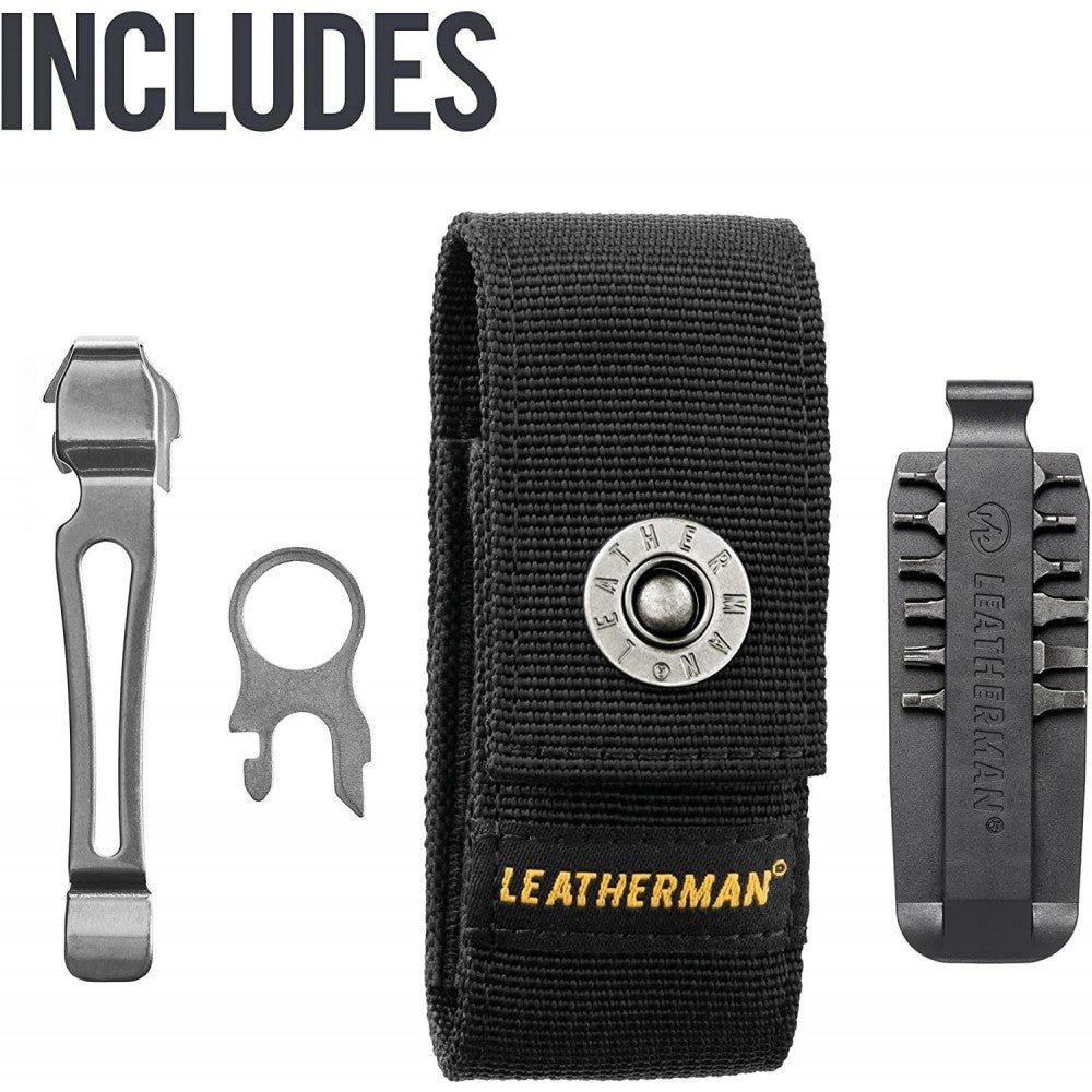 LEATHERMAN, Charge Plus TTi Titanium Multitool with Scissors and Premium Replaceable Wire Cutters, Stainless Steel, Built in the USA