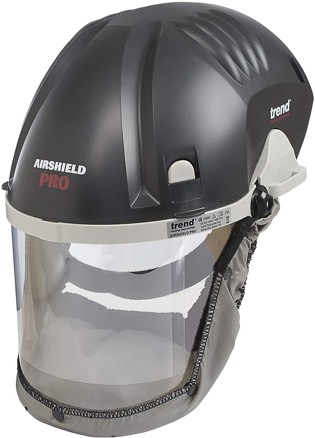 AIR/PRO Respirator and Face Shield Protection, Black, 230V