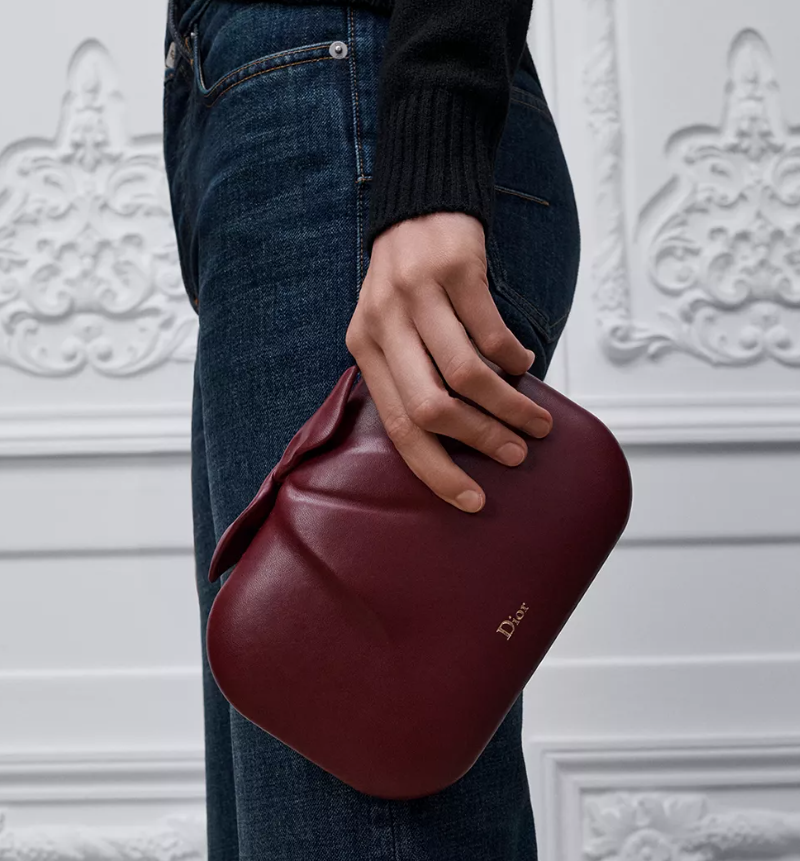 Dior Dior Petit Dîner Bag Hermitage Red Supple Calfskin