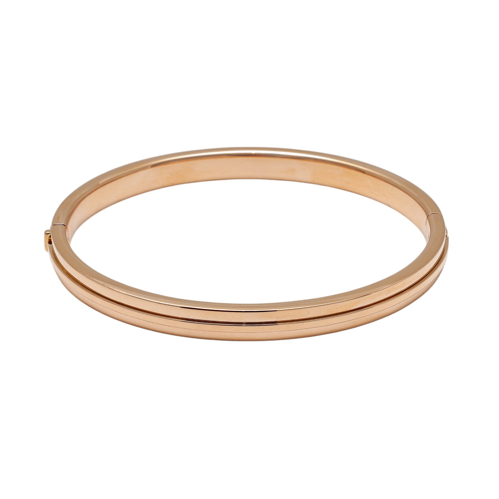 Tiffany & Co. T Square T-two Hinge Bracelet 18K Rose Gold Diamond
