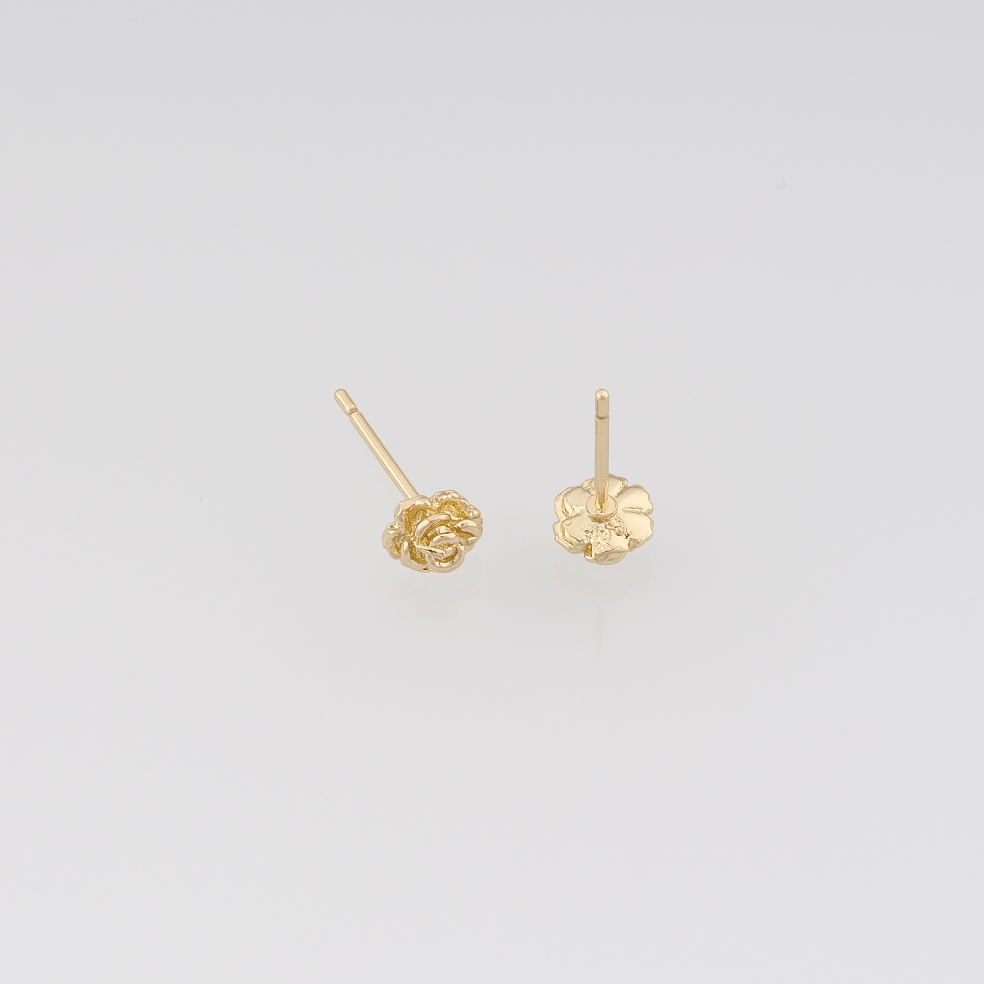 18K Gold Filled Rose Stud Earrings,Dainty Earrings,Minimalist Earring,Gift for Wife