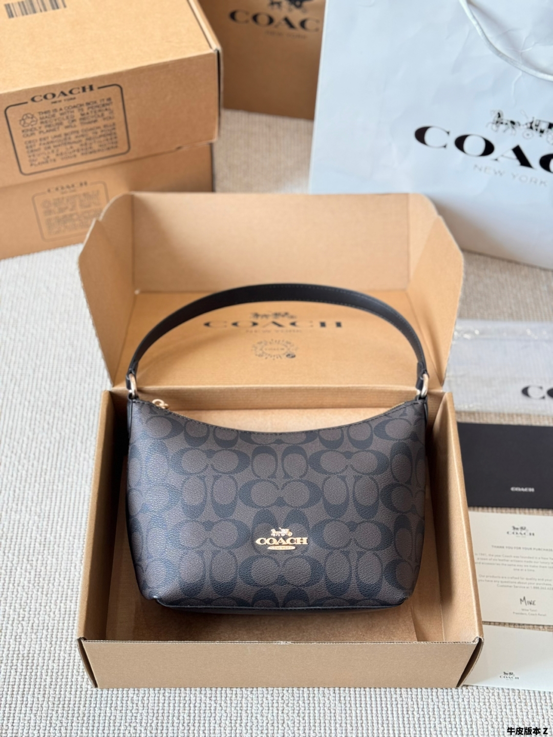 Coach new zip top armpit crossbody bag for women - cnluxepick