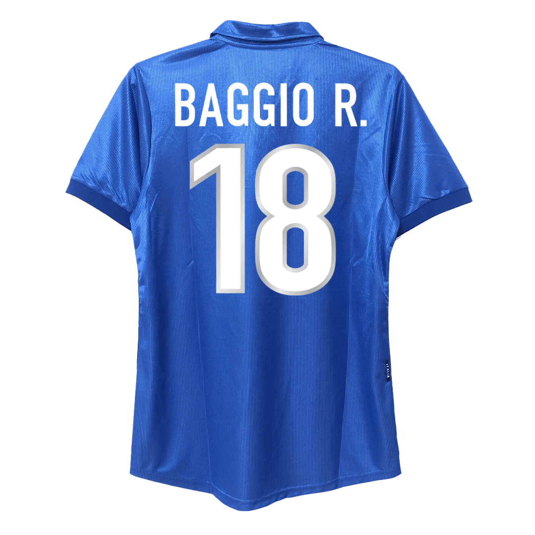 Retro Jersey BAGGIO R. #18 Italy Home World Cup 1998