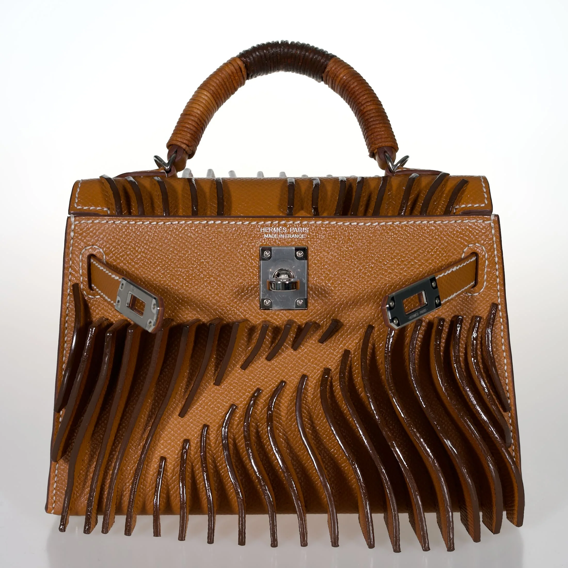Jay Ahr “Relief” Act I Hermès Mini Kelly II Gold with Palladium Hardware