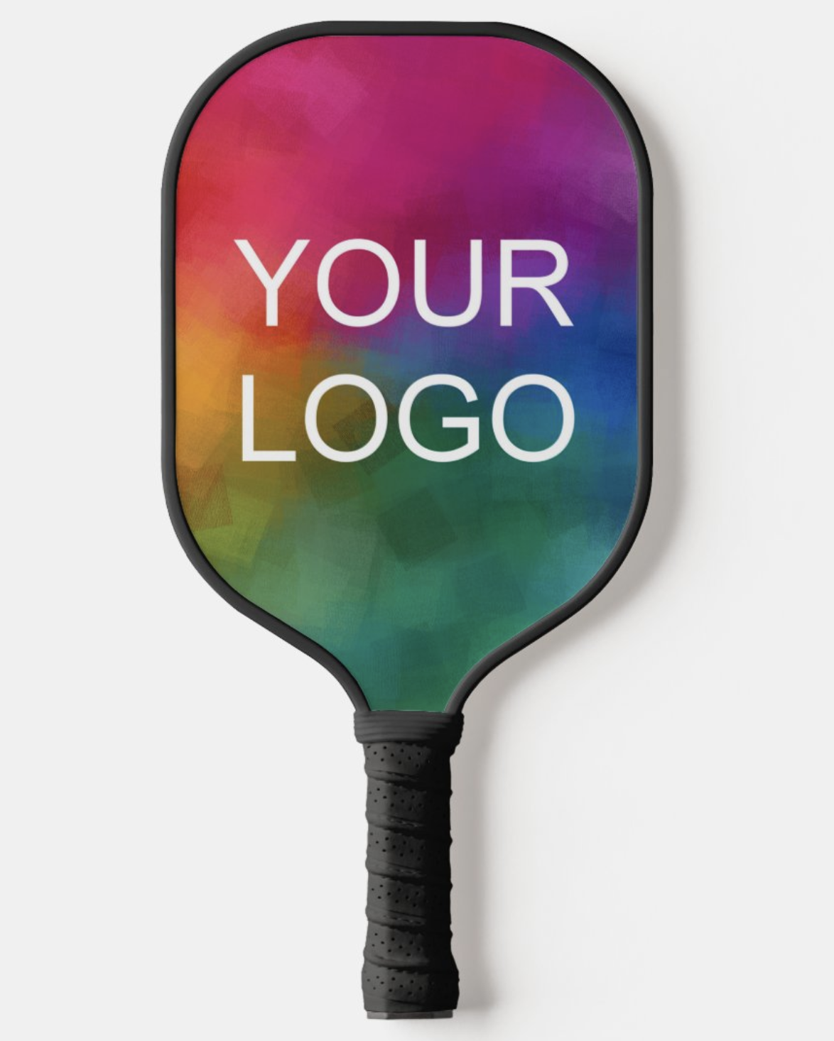 Hot pressed Personalized Custom Design pickleball paddle Carbon fiber T700 16mm core Black edge guard