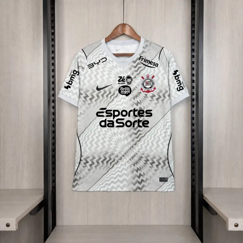 All Sponsors 2026/27 Corinthians Goalkeeper Gray Jersey S-4XL Fan Version