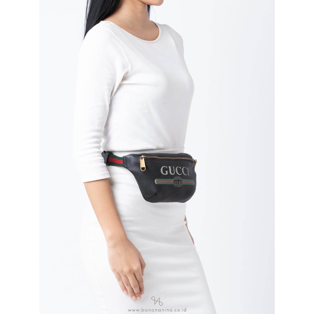 Gucci Print Small Belt Bag Waist Body Black