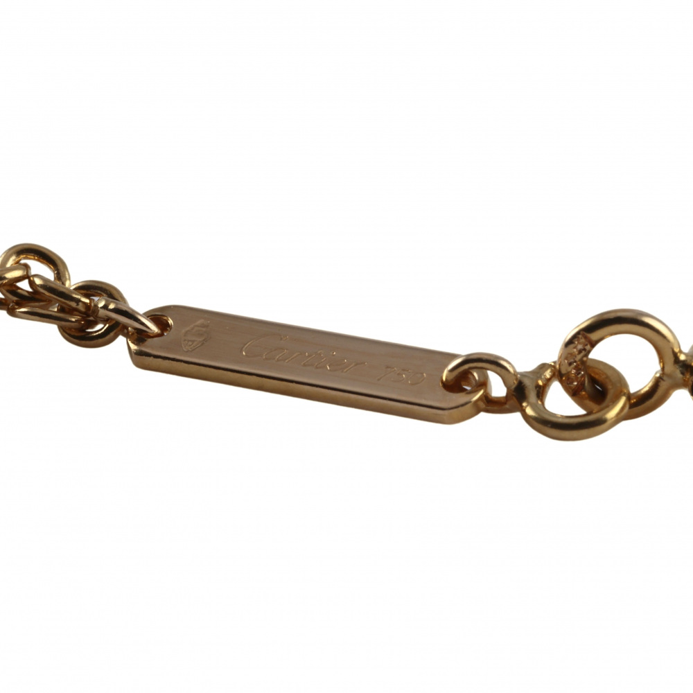 Cartier Trinity 1PD Necklace Tri-Gold Diamond