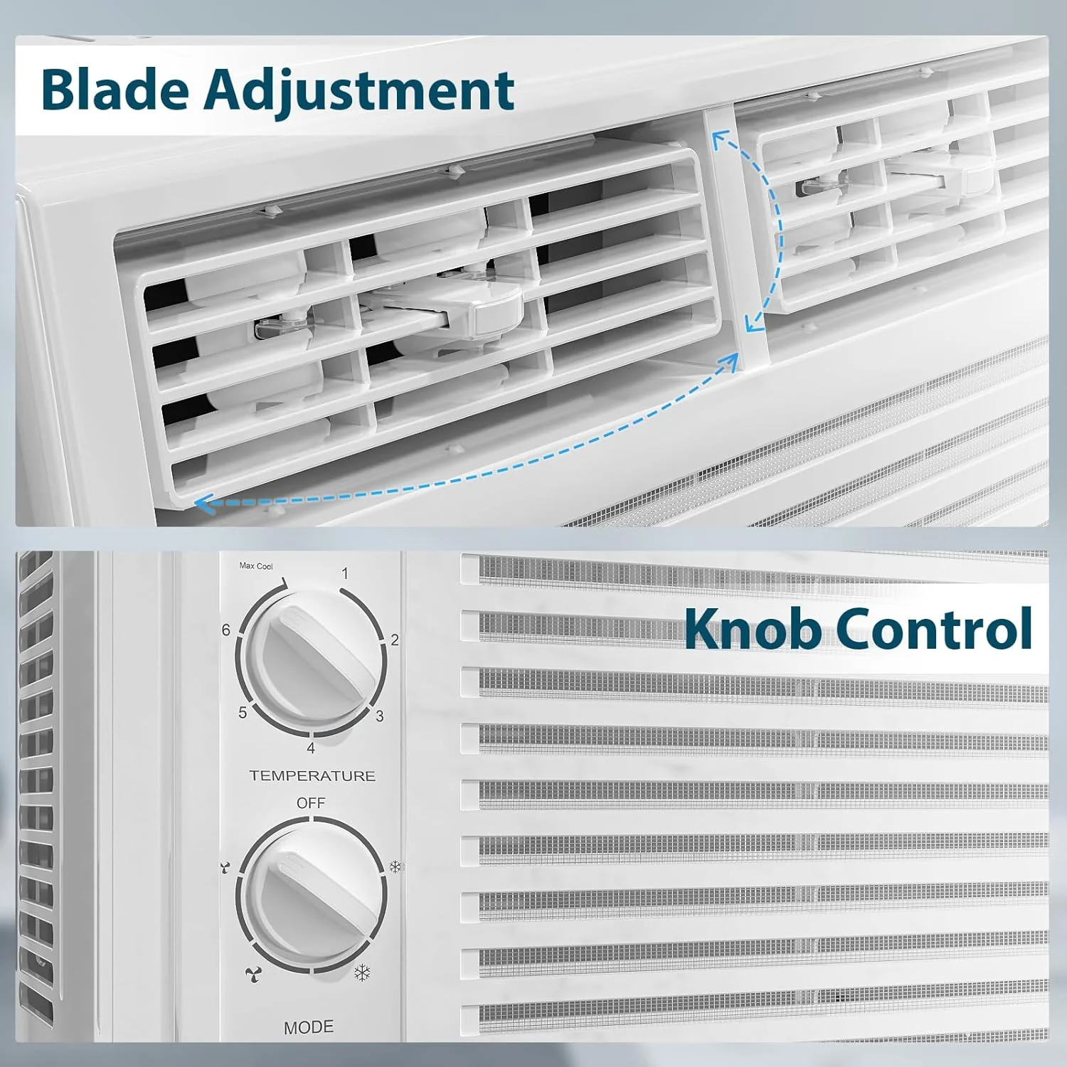 Window Air Conditioner, 7 Temp Dial, Cools up to 150 Sq.Ft.  A8501W
