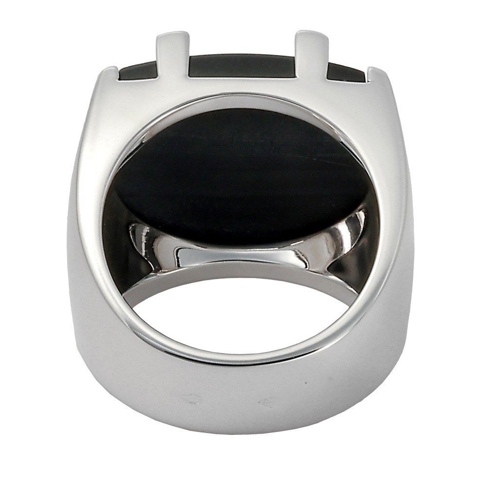 Cartier Kiss of the Dragon Tiger Eye 18k White Gold Ring