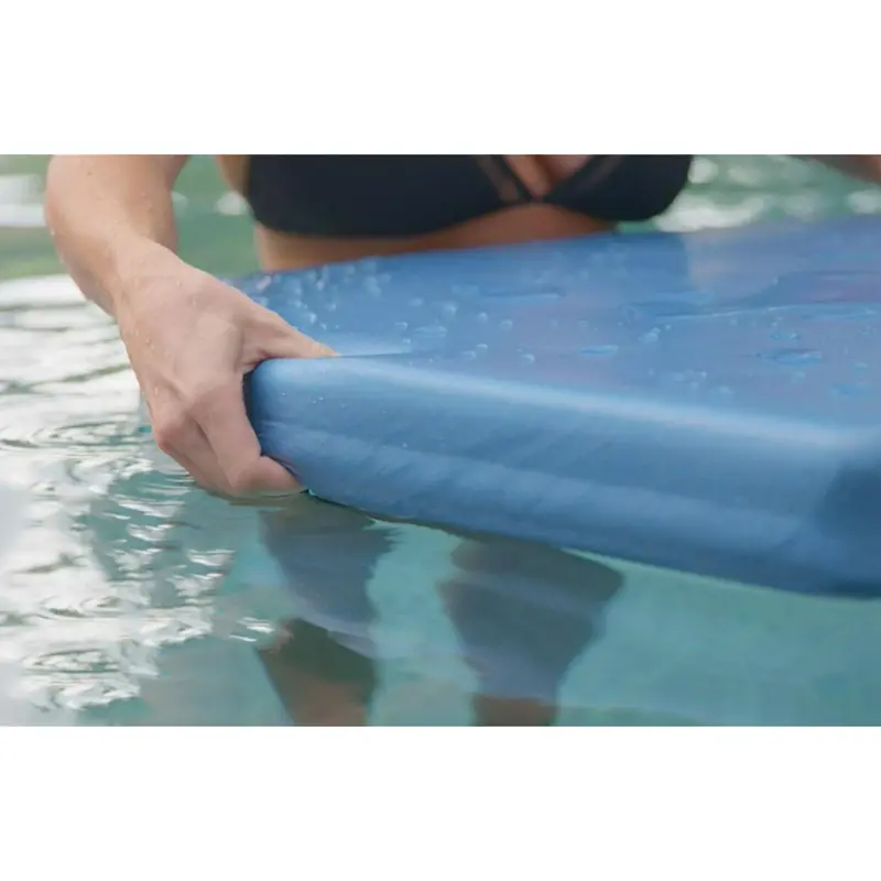TRC Recreation Super Soft Sunsation Pool Float – Metallic Blue, 2.5″ High-Density Foam, UV-Fade Resistant