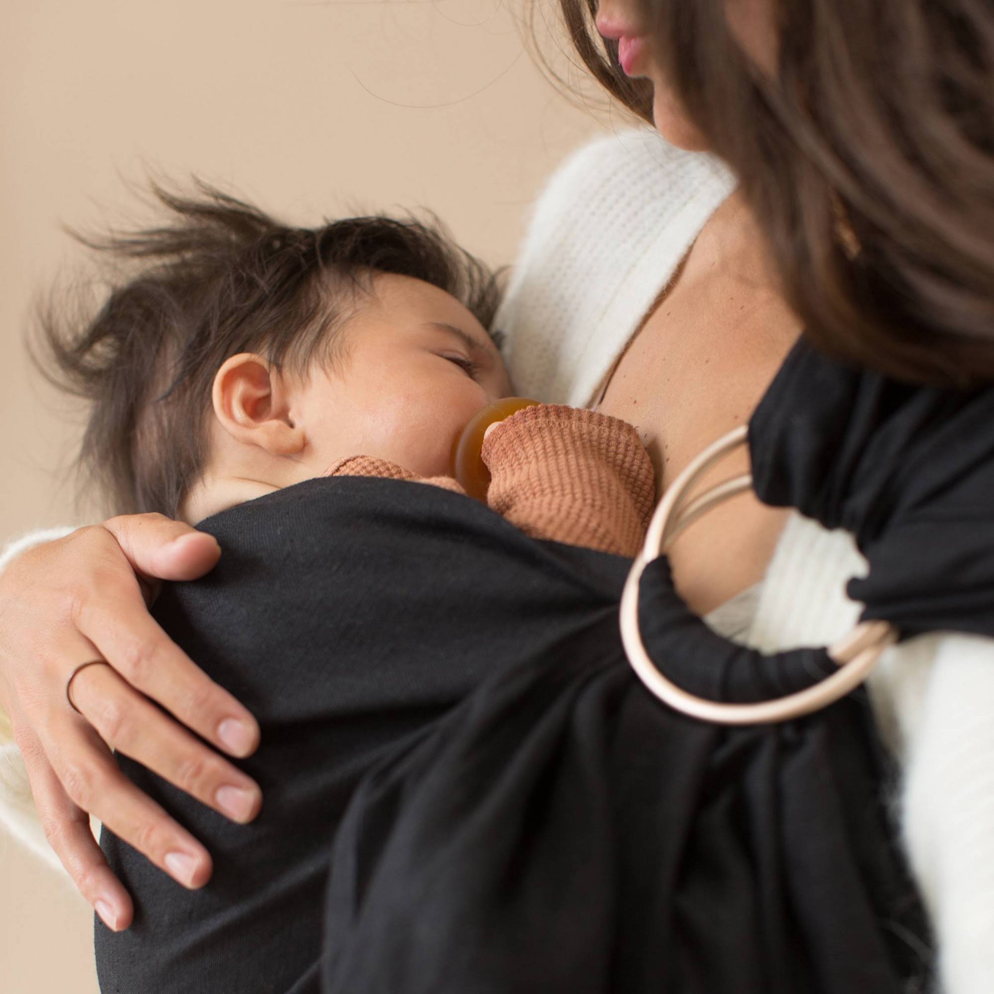 Wildbird Ring Sling Baby Carrier - Raven/Bronze Ring
