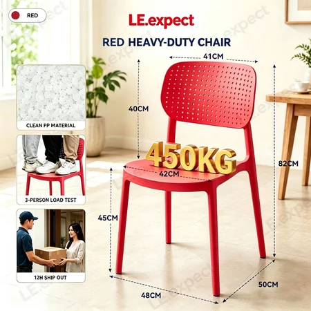 Dining Chair Plastic Stool Simple Chair Kerusi Makan Cafe PP Stool Stacked Household Thickened Stools Creative Chair