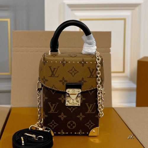 Louis Vuitton Petite Malle Camera Box Monogram & Monogram Reverse 4.9 Inches M82465