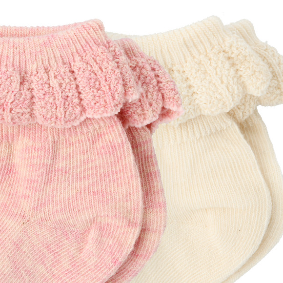 Topomini Pure Collection 2 Paar Newborn Socken mit Rüschen