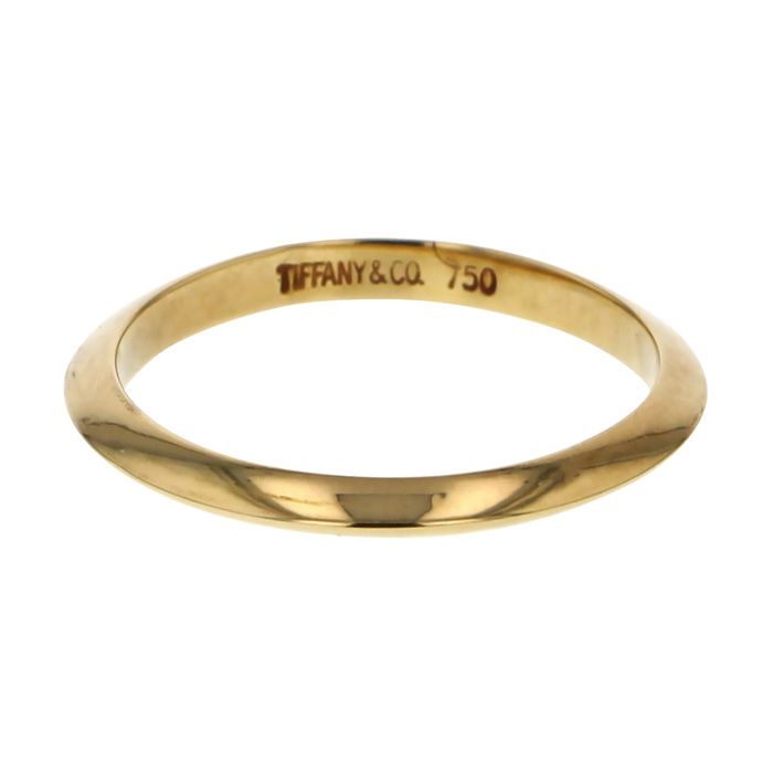 Tiffany & Co. Tiffany Band Ring K18YG Yellow Gold Ring
