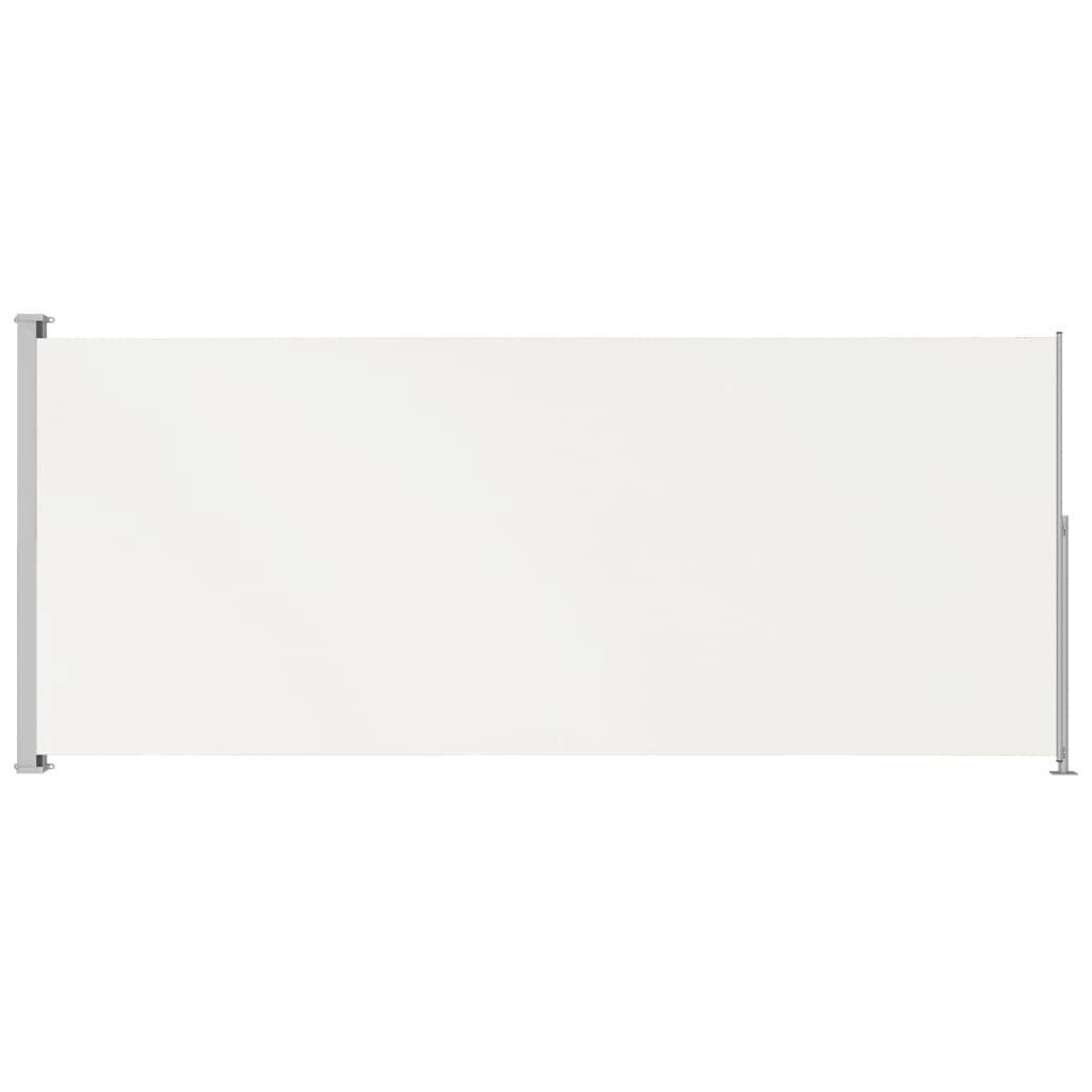 vidaXL Patio Retractable Side Awning 70.9x22x196.9x22 Cream