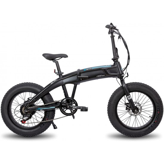 500W Aluminum 20 inch Electric Fat Tire Folding Bike 7 Speed Disc Brake Lightweight & Aluminum Folding Ebike
