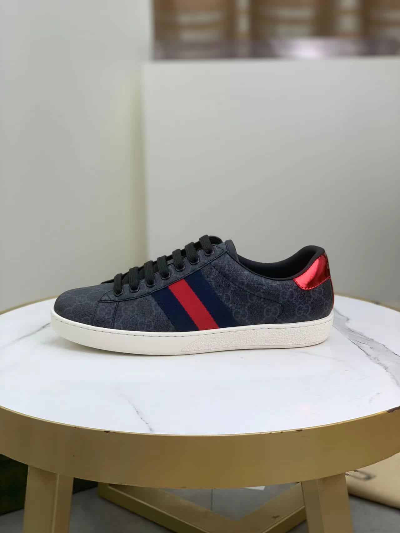 Gucci Gg Ace Supreme Sneakers Black 429445 K2Lh0 1130