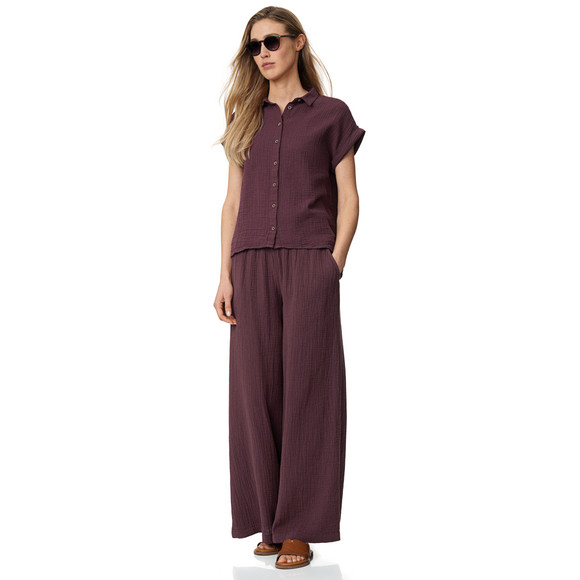 Gina Damen Musselin-Hose mit Elastikbund