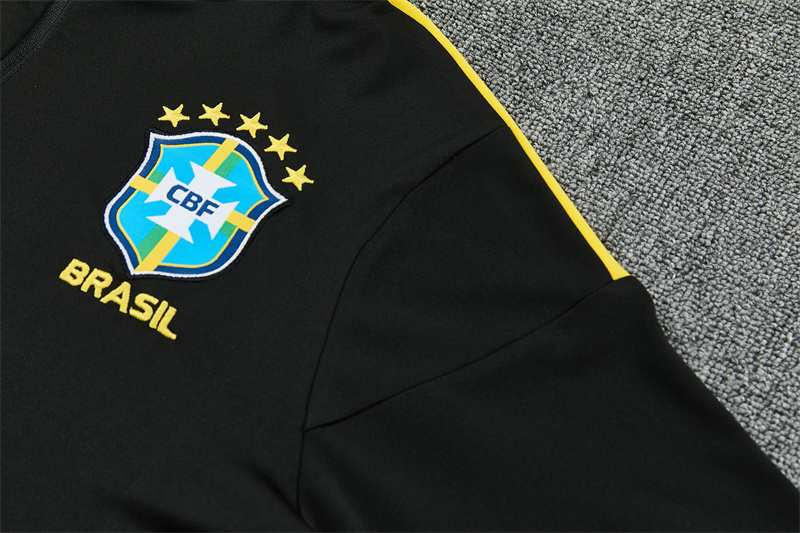 Adult / Kids 2627 Brazil Half Zipper Training Suit
