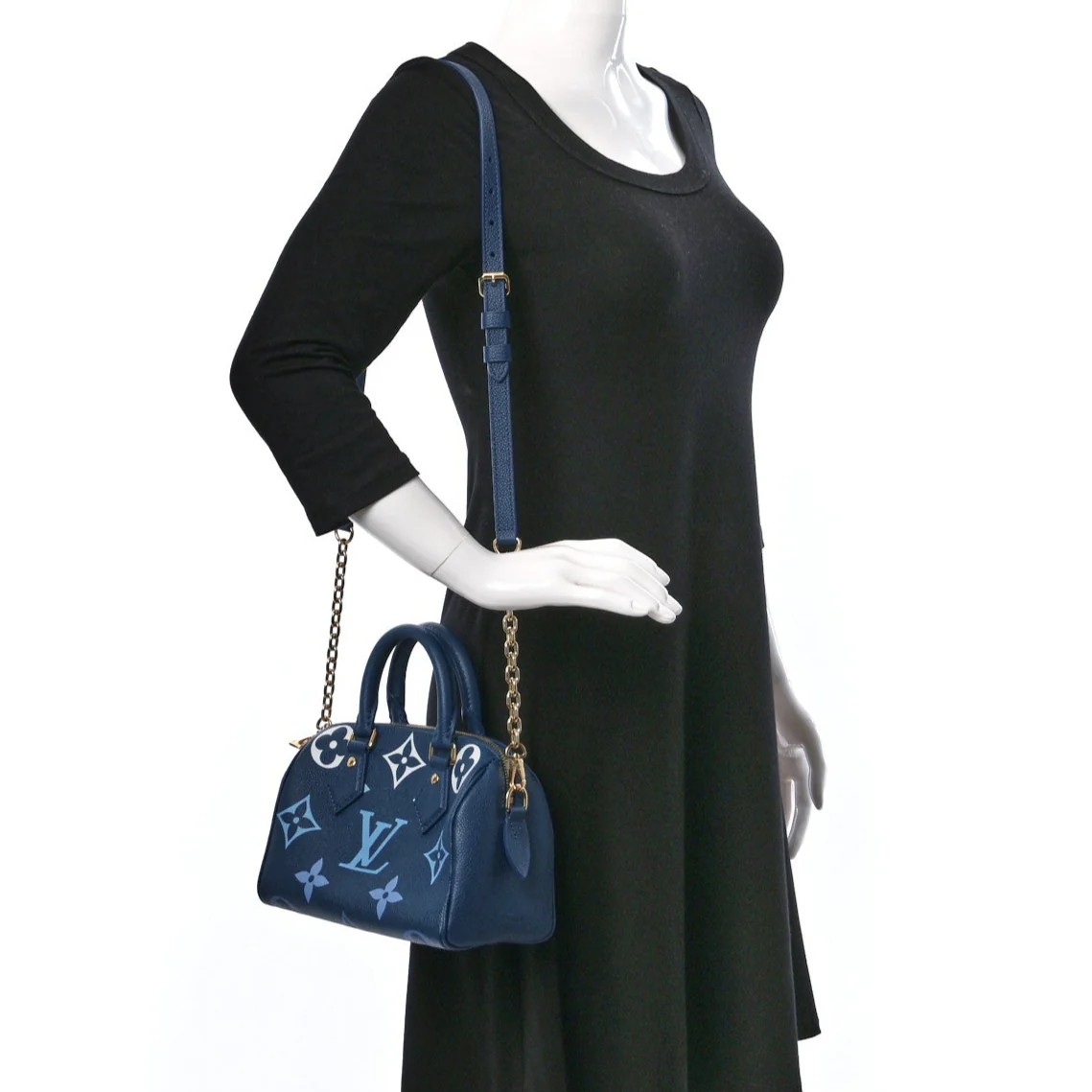 Louis Vuitton Giant Speedy Bandouliere 20 Handbag - Blue