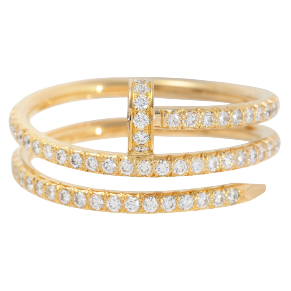 Cartier Juste un Clou Ring 18K Yellow Gold Diamond B4211900