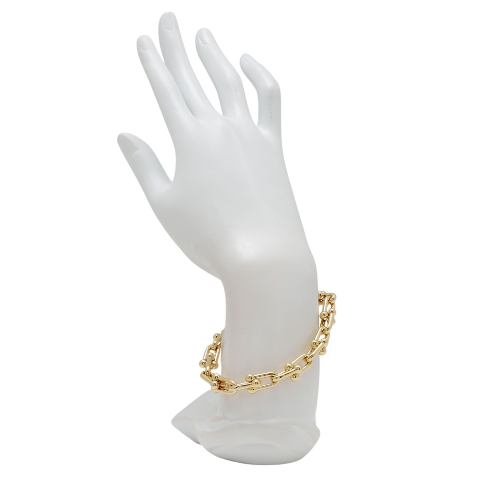 Tiffany & Co. Hardware Link Bracelet 18K Yellow Gold 70881705