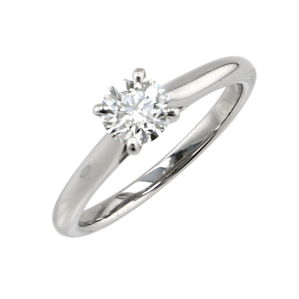 Cartier Solitaire Platinum Diamond Ring