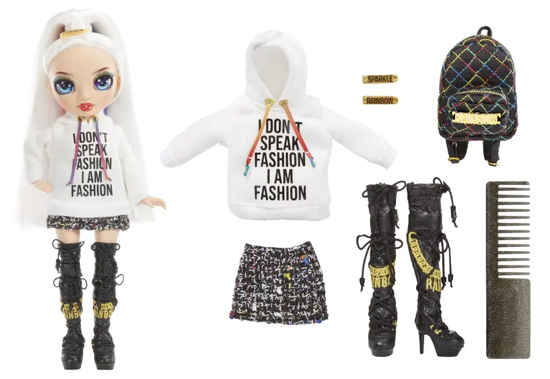 Rainbow High Jr High Amaya Raine- 9-inch RAINBOW Fashion Doll with doll accessories- open and closes backpack. Great Gift for Kids 6-12 Years Old and Collectors