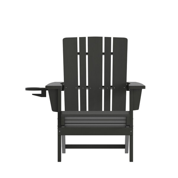 Commercial Grade AllWeather Adirondack Chair with Swiveling Cupholder