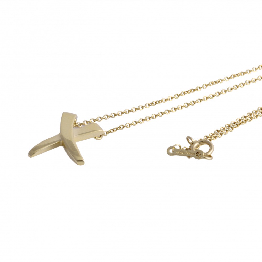 Tiffany & Co. Paloma Picasso Kiss Necklace 18K Yellow Gold