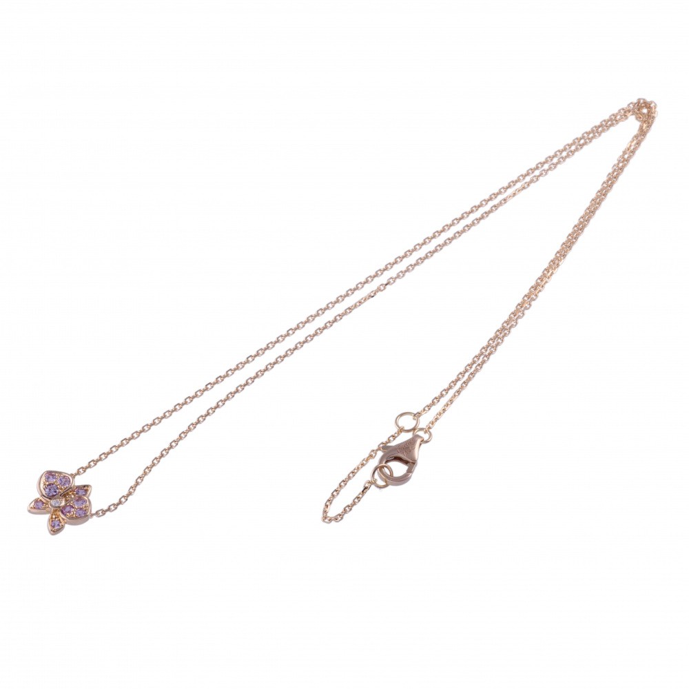 Cartier Caresdor Kidepal Necklace 18K Rose Gold