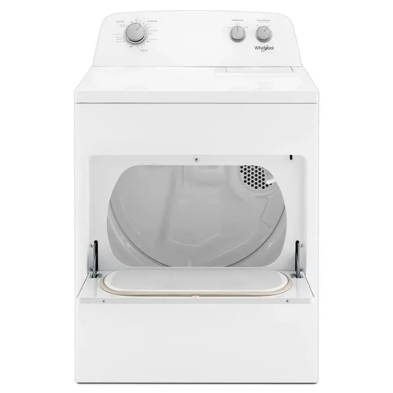 Whirlpool 7.0 Cu. Ft. Electric Dryer – White, AutoDry Sensing, Wrinkle Shield Plus, and Multiple Cycle Options