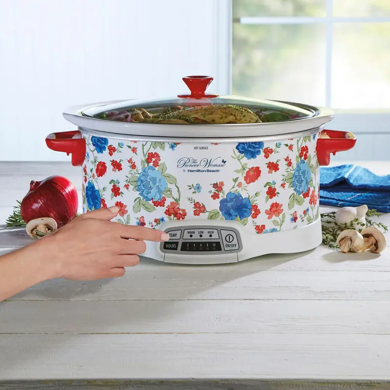 The Pioneer Woman 7-Quart Programmable Slow Cooker – Hamilton Beach Stainless Design