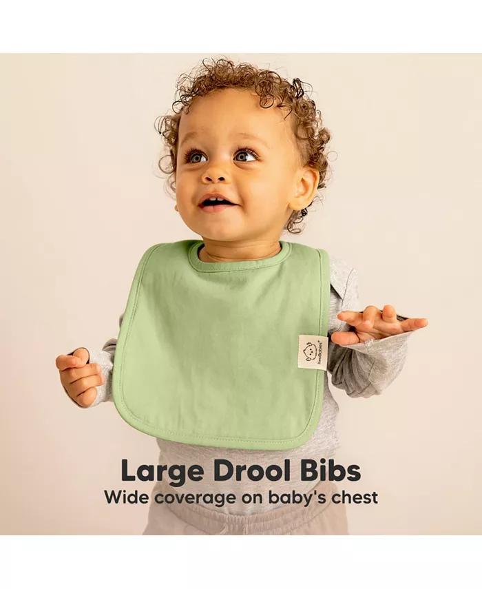 KeaBabies 8-Pack Organic Baby Bibs for Boy, Girl, Drool Bibs, Baby Bib for Girls, Boys
