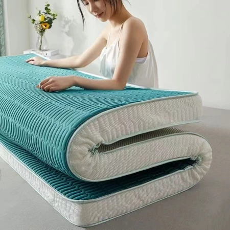 10CM Thicker Latex Mattress Topper Flodable Rebound Tatami Mattress Queen/King/Single Ready Stock