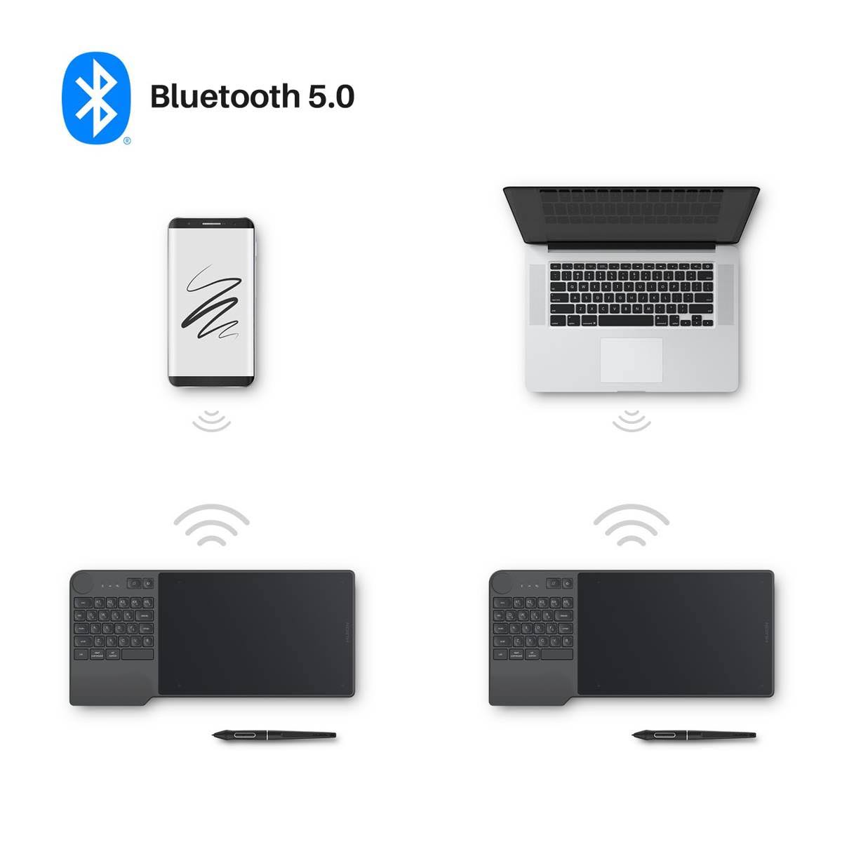 Huion Inspiroy Keydial KD200 Graphics Tablet