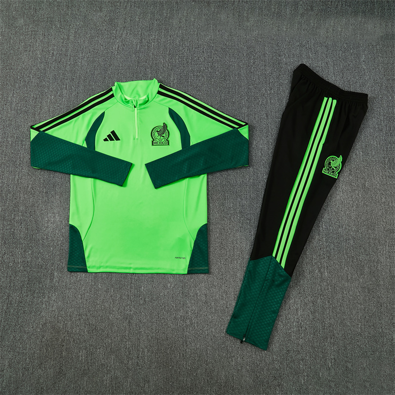 Mexico 2026 Training Suit Half Zipper Green