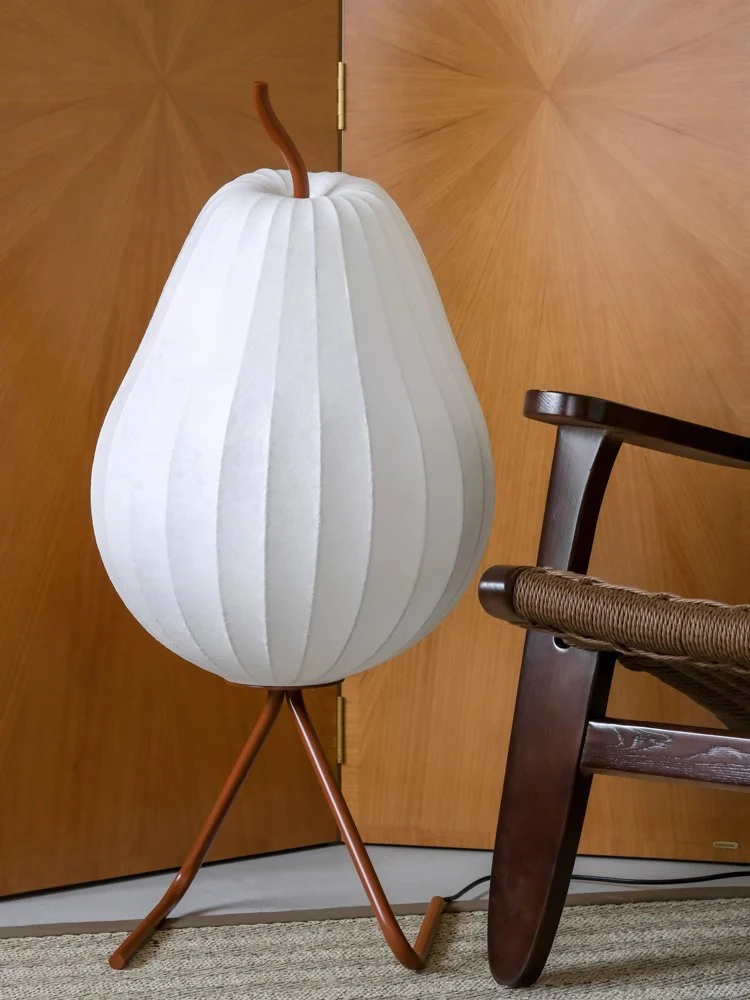 LA024 - Silk Silk Pear Lamp / Warm Light Corner Lamp Vintage Floor Lamp Bedside Lamp Ambient Lamp Decorative Night Lamp