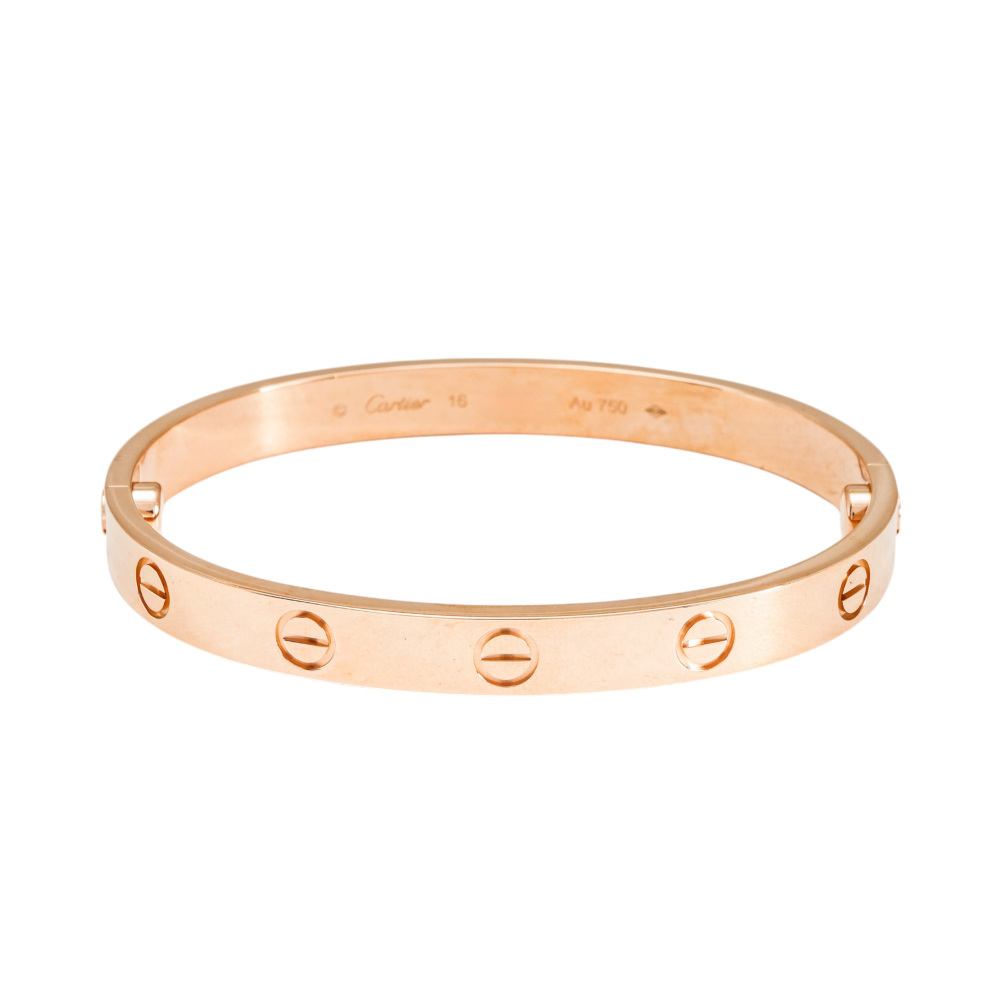 Cartier Love Classic Model Bracelet 18K Rose Gold B6067400