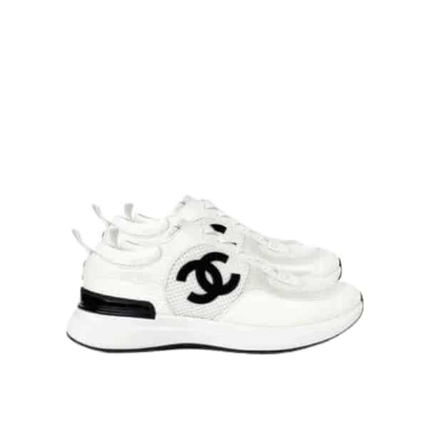 Chanel Cc Sneakers White