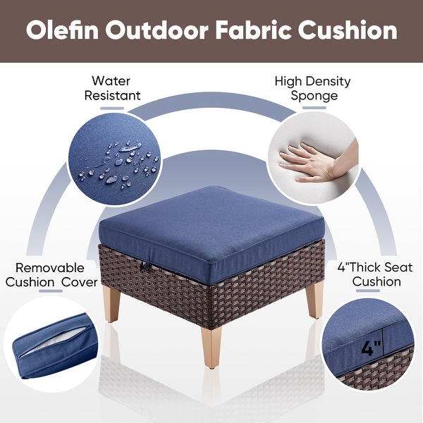 5Piece 3Seat Sofa with Modular Sofa Ottoman