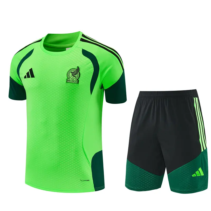 Short Sleeves Mexico 2026/27 Training Suit Green