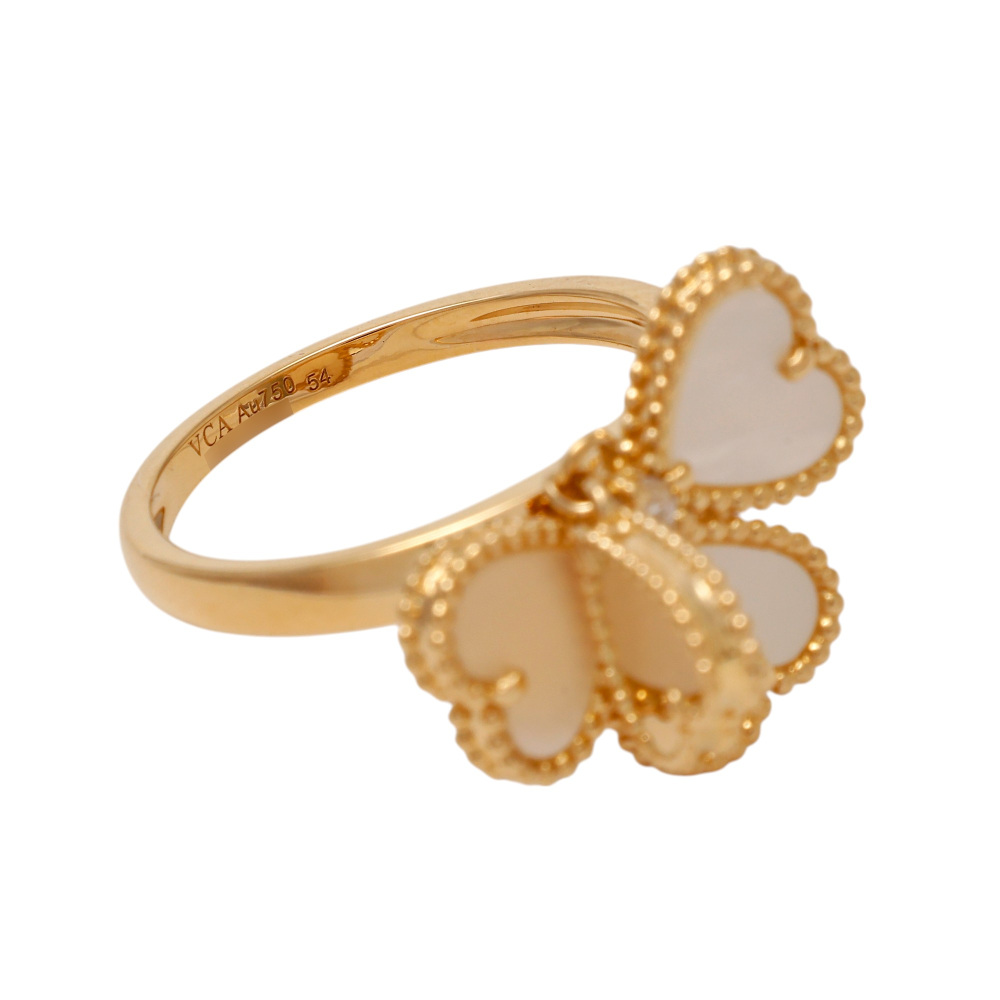 Van Cleef & Arpels Sweetheart Heart Ring 18K Yellow Gold VCARN5P300