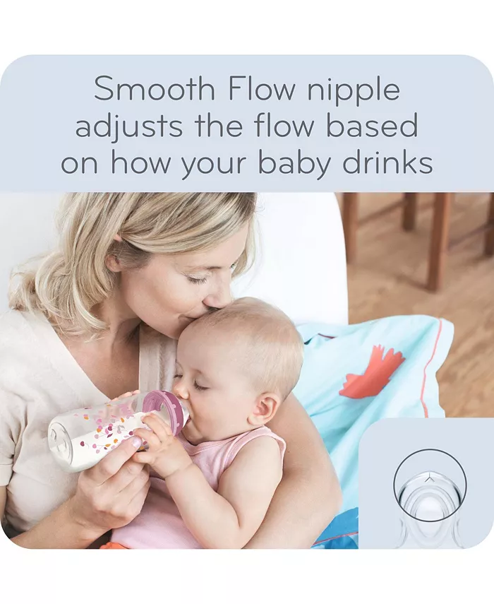 NUK 7 Piece Disney Smooth Flow Bottle and Pacifier Newborn Set, Mickey Mouse