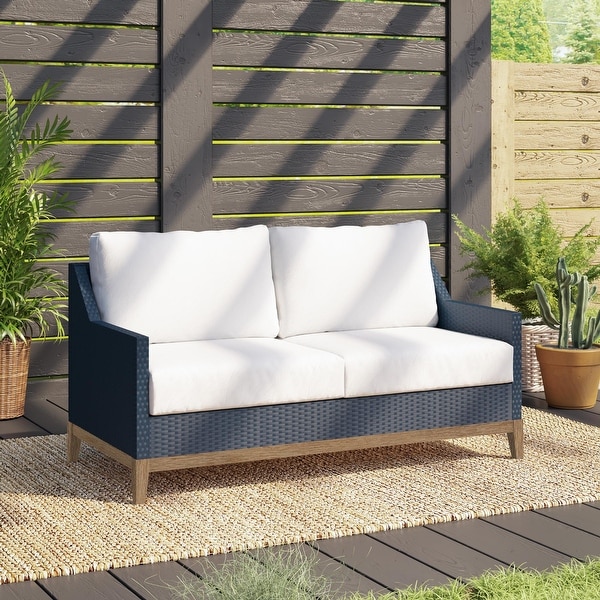 Outdoor Wicker Loveseat