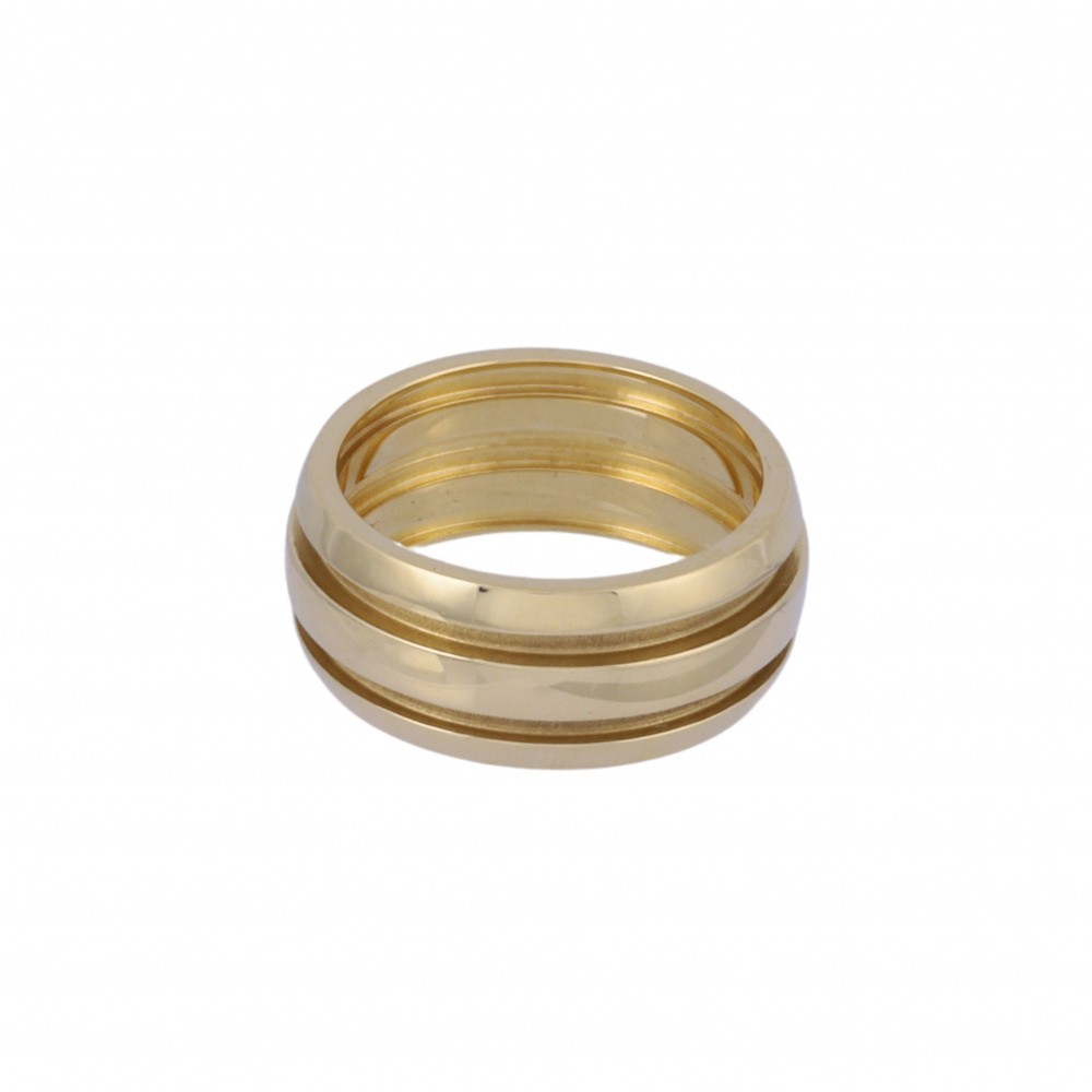 Tiffany & Co. Atlas Groove Dring Ring 18K Yellow Gold