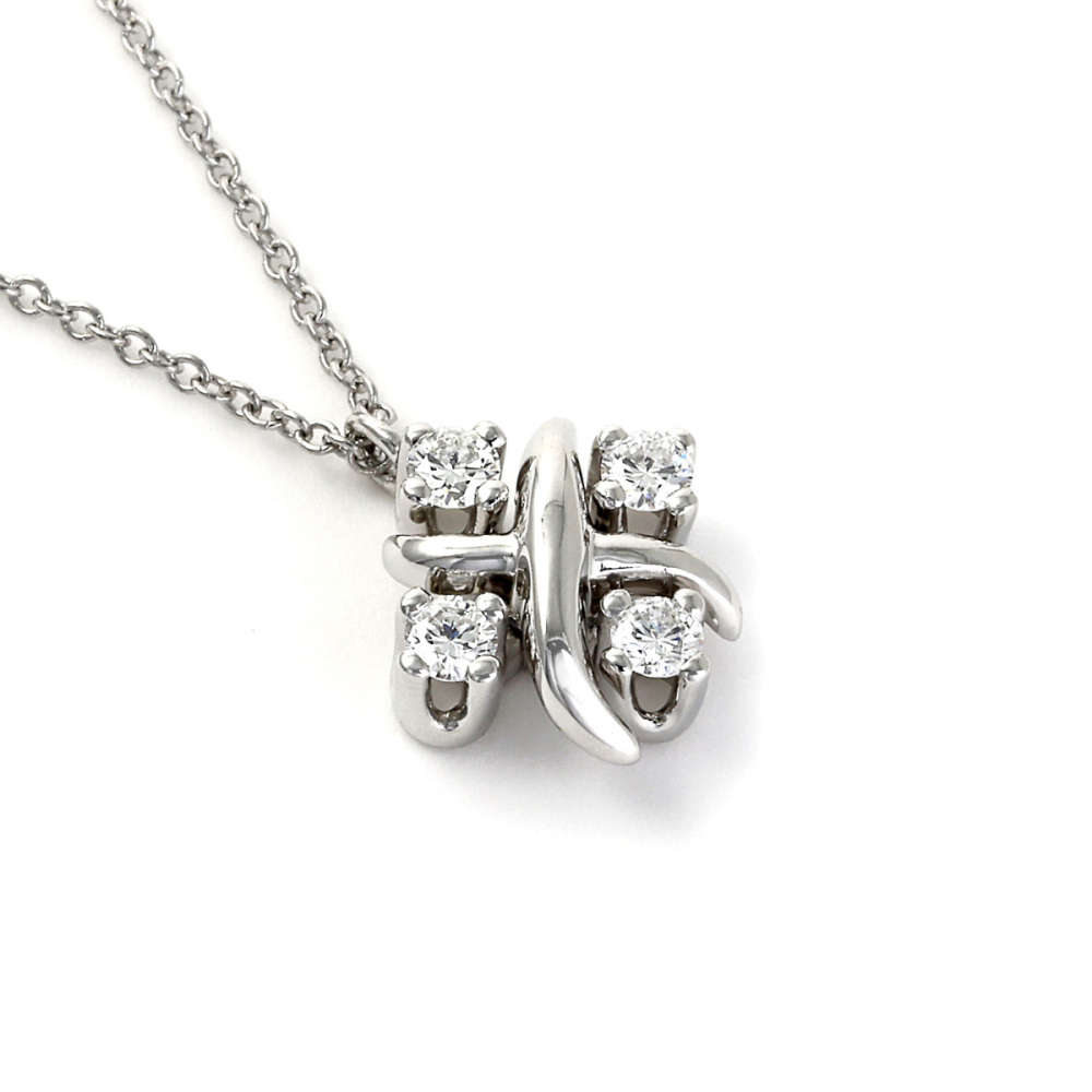 Tiffany & Co. Schlumberger Necklace Platinum Diamond 60022675
